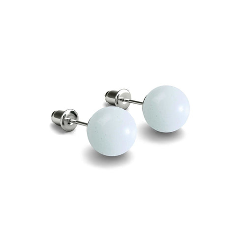 Porzellan | 925er Sterlingsilber | Lumos Keramik-Ohrstecker